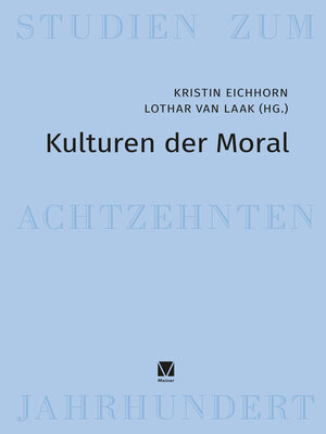 cover image of Kulturen der Moral
